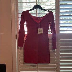 Meshki Long Sleeve Red Dress
